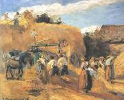 Threshing Machine Camille Pissarro